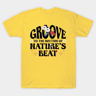 Nature's Beat to Retro Music T-Shirt